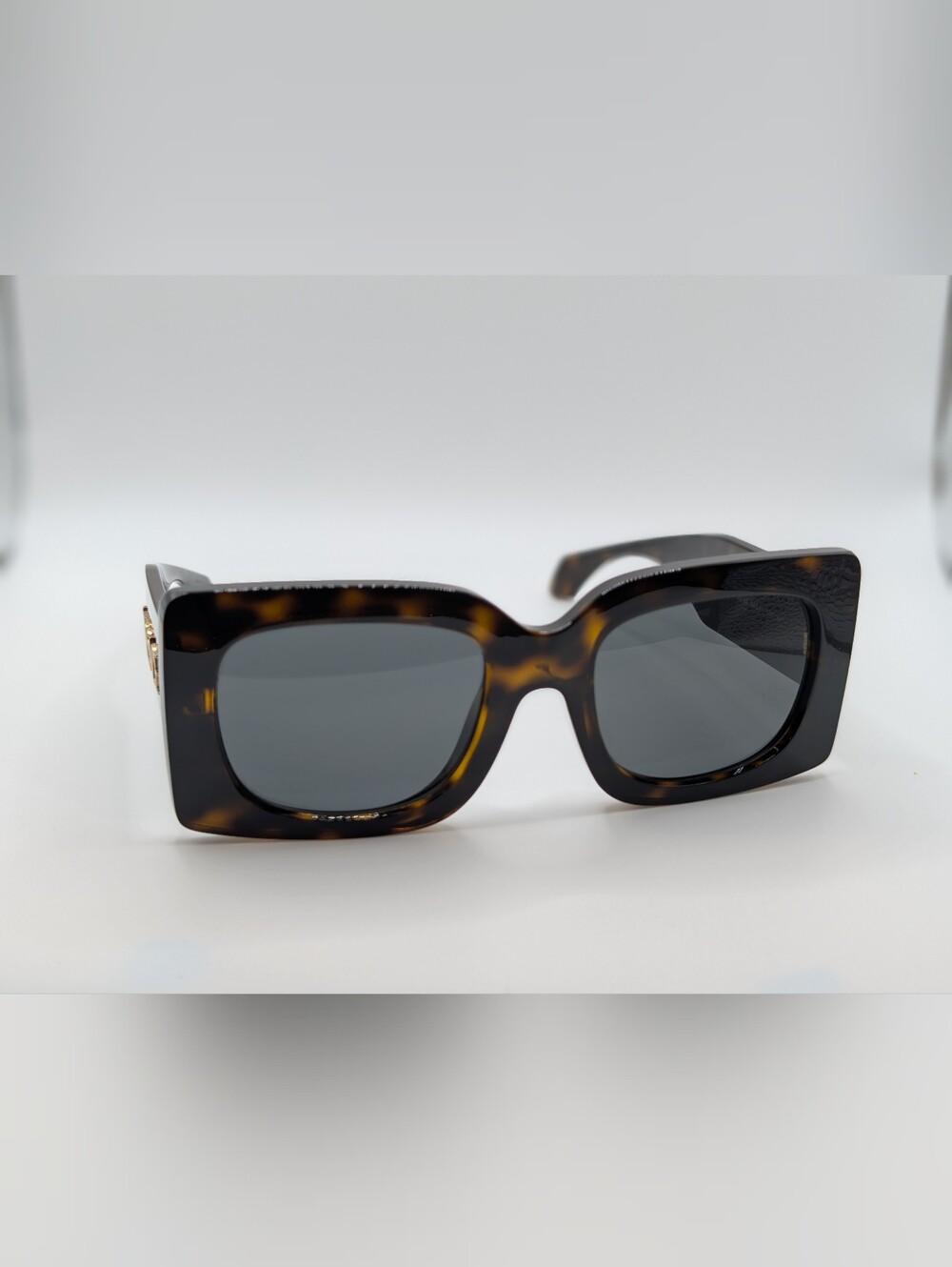 NIB Versace VE4496-U Havana Tortoise Square Sunglasses MOD 4496-U 108/87